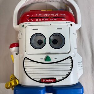 Playskool Rockin Robot AM/FM Radio Cassette Tape Recorder PS-460 Works